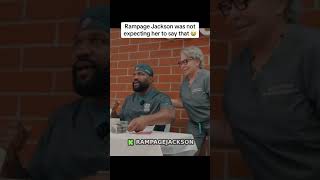 Famous Rampage Jackson was not expecting her to say that 😭😭 Wealth