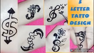 S Letter Tatto Mehndi Design Alphabet Tatto Mehndi Design Youtube