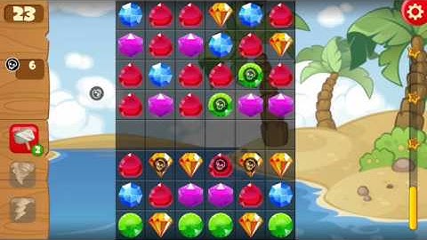 Pirate Treasures - Gems Puzzle (by TAPCLAP) - match 3 puzzle game for Android and iOS - gameplay.