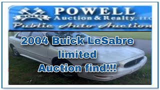 Grady got a great car at the auction!!! 2004 Buick LeSabre limited 3800V6...