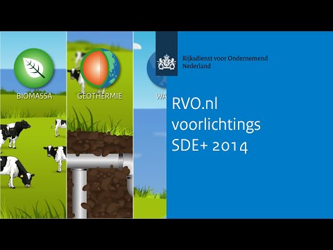 RVO.nl voorlichtings SDE+ 2014