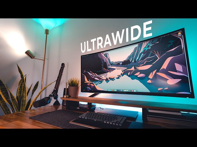 2022 Home Office Setup  Ultrawide DIY Desk Upgrade + Tour 