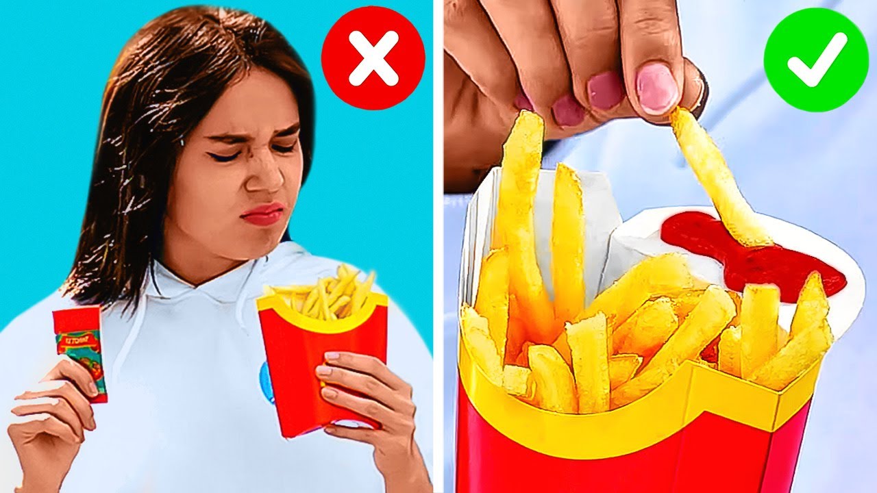 SMART FAST FOOD HACKS || Cool Life Hacks With Your Favorite Food