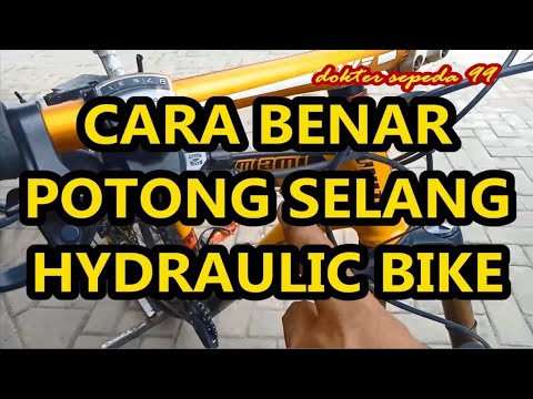 cara memotong selang rem hidrolik sepeda yang benar