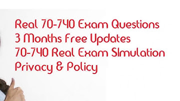 70-740 Exam Questions Answers 2018