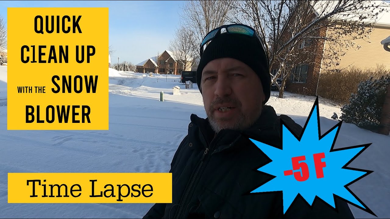 Snow Blower Time Lapse - YouTube