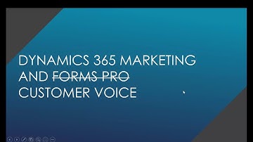 Customer Voice Surveys in Dynamics 365 Marketing with Dilyana Radulova
