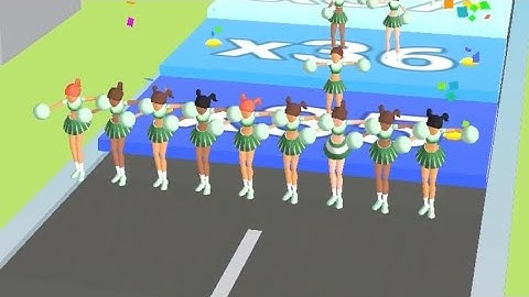 ‎Cheerleader Run 3d - All Levels Gameplay Android, iOS
