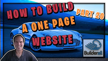 How To Build A 1 Page Website Builderall Tips Part 20