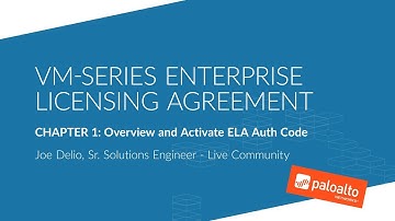 VM-Series ELA Chapter 1: Overview and Activate ELA Auth Code