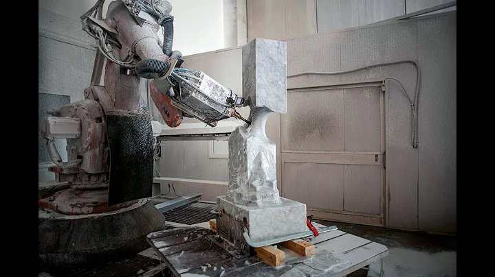 plinf1 - Digital Stone Project 2022 - 7-axis robot arm milled marble sculpture