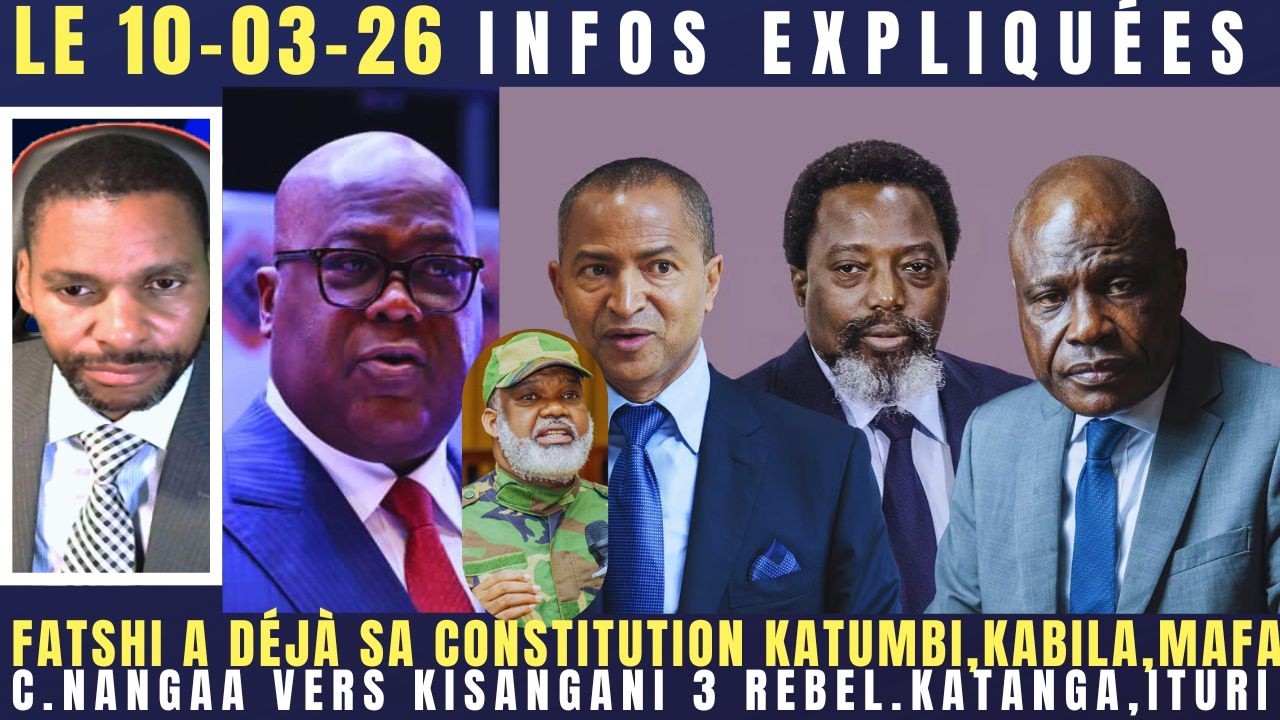 FATSHI A DÉJÀ SA NVL.CONSTITUTION KABILA,KATUMBI,MAFA L'ART.64 C.NANGAA VERS KISANGANI 3 REB.KATANGA