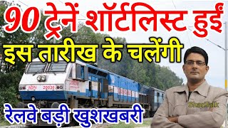 90 ट्रेनें चलेंगी | Rail Chalegi | Tatkal Ticket Booking Shuru | Railway IRCTC Update, RAC, Waiting