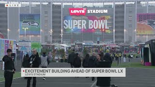 Excitement building at Levi's Stadium ahead of Super Bowl LX