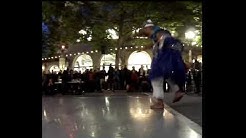 A male dancer performs Afro-Brazilian dance.
