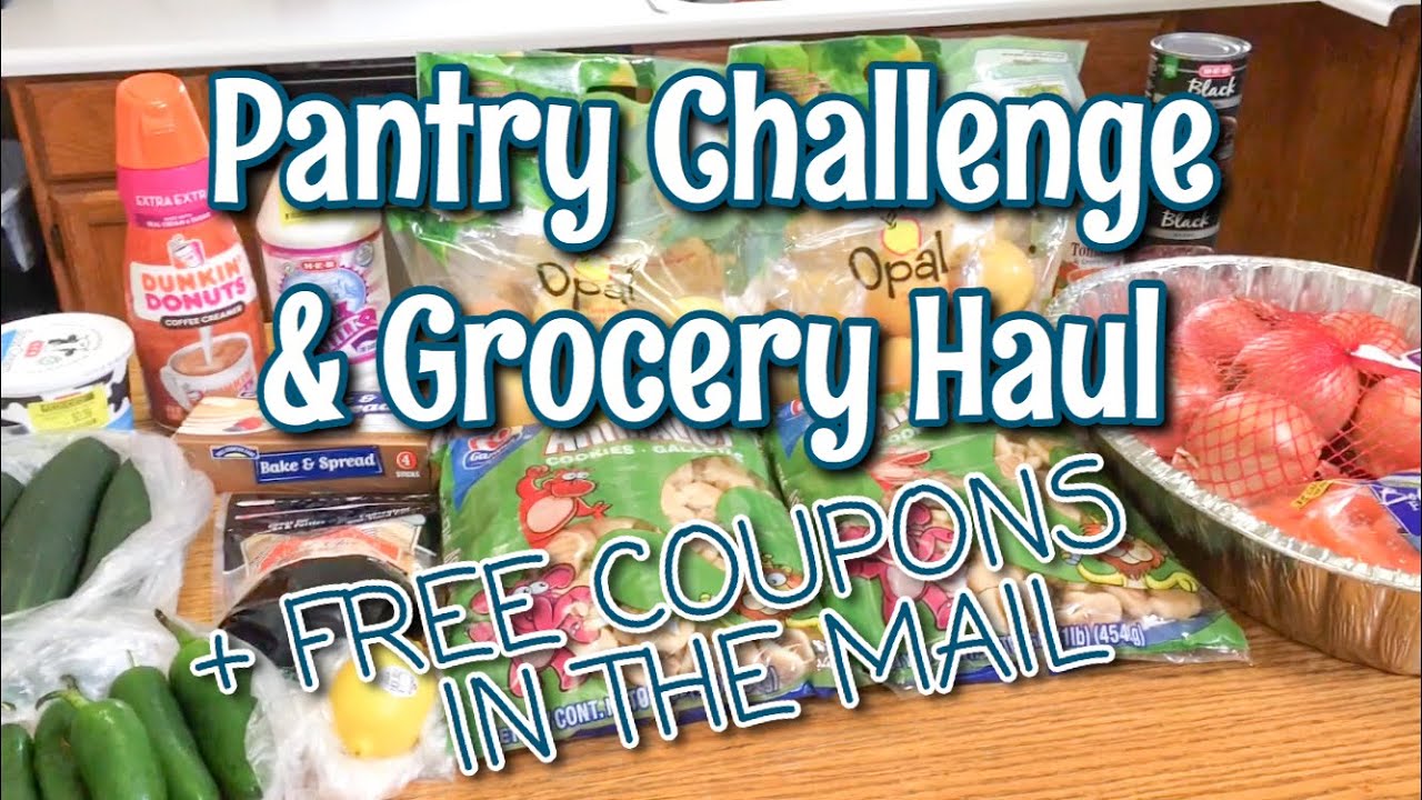 PANTRY CHALLENGE WEEK 3 & GROCERY HAUL + FREE COUPONS IN THE MAIL