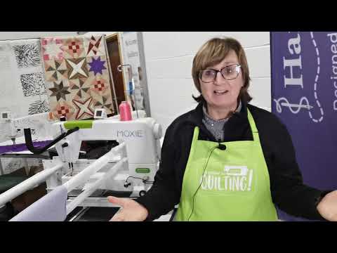 Unboxing and setting up the Groovy Board Stylus on the Handi Quilter Moxie 15"Longarm Machine