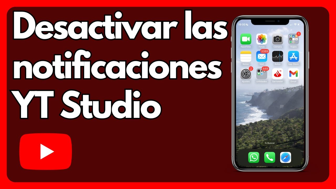 Cómo desactivar las notificaciones de Youtube Studio en tu iPhone - YouTube