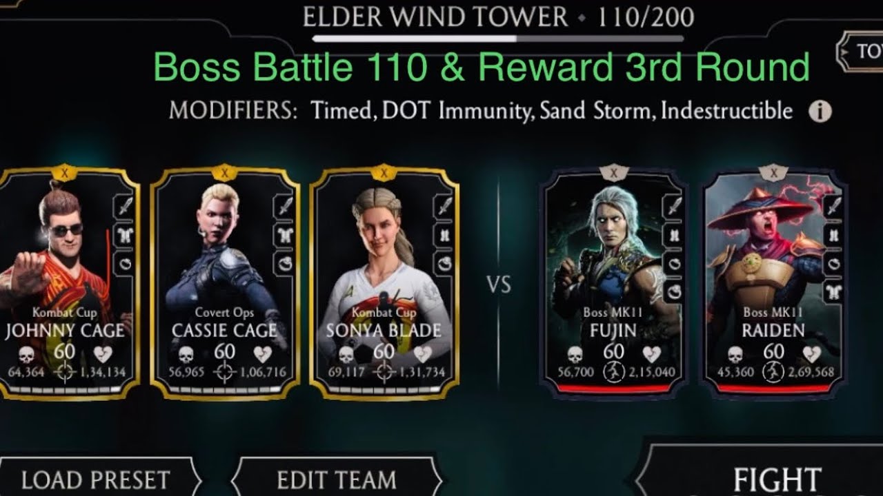 Elder Wind Tower Boss Battle 110 & Reward!! 3rd Round!! 