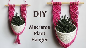DIY Macrame Plant Hanger Tutorial | DIY Macrame Wall Hanging Tutorial | Макраме Кашпо для Цветов