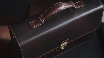 Making  a Handcrafted Leather BriefCase | nun90s| How to
