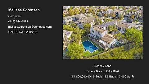 Melissa Sorensen- 5 Jenny Lane Ladera Ranch, CA 92...