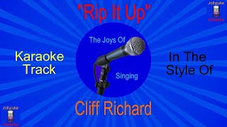 &quot;Rip It Up&quot; - Karaoke Track - In The Style Of - Cliff Richard