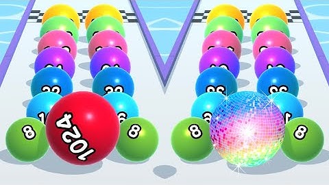 Ball Run 2048 🎱😻💕 MAX LEVELS All Levels Gameplay Walkthrough Android, iOS BIG UPDATE!!!