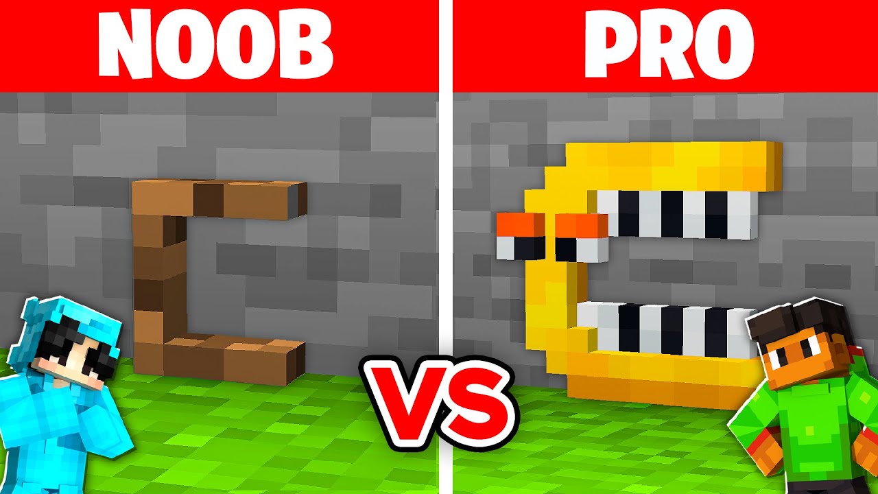 👀 Minecraft REAL ALPHABET LORE HOUSE BUILD CHALLENGE : NOOB vs