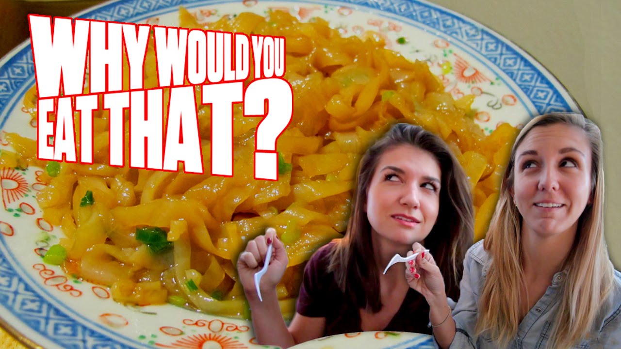 Gelatinous Crunchy Umbrella Meat aka Jellyfish Why Would You Eat That