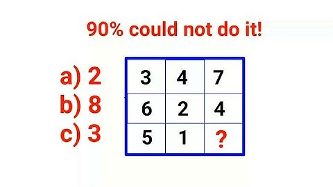 90% could not do this Math Puzzle! Can you?  #iq #iqtest #aptitude #puzzles #mathspuzzles