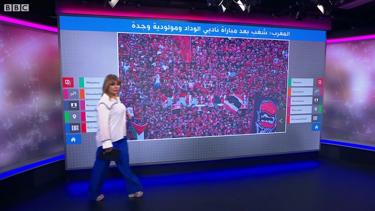 الوداد الرياضي بطلا للدوري المغربي وشغب بعد مباراته مع مولودية وجدة