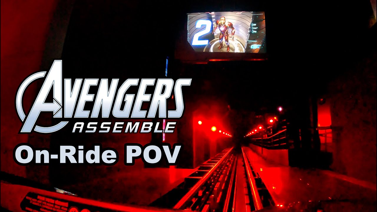 Avengers Assemble Flight Force Front Row POV Avengers Campus Walt Disney  Studios Disneyland Paris - YouTube