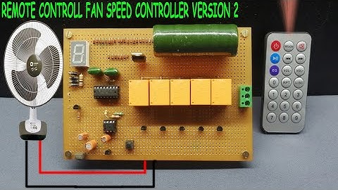 REMOTE CONTROL FAN SPEED [VERSION 2] INCLUDING SEGMENT DISPLAY