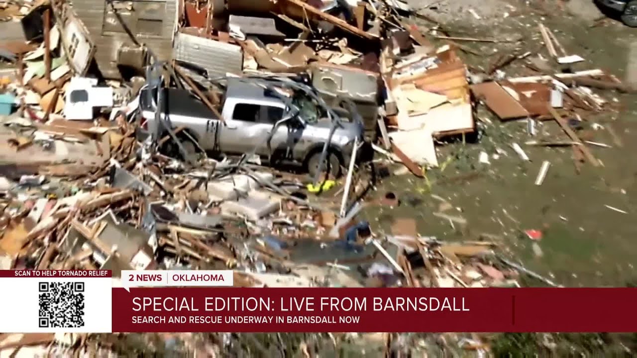 Barnsdall Tornado Damage - YouTube