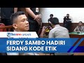 Berseragam lengkap ferdy sambo tampak gelisah saay hadiri sidang kode etik