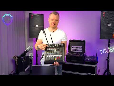 Активный микшерный пульт, Караоке микрофоны, встроенный усилитель, блог эффектов PMX 402 S PRO