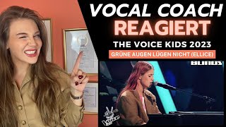 Vocal Coach reagiert-Grüne Augen Lügen Nicht (Ellice) |   | The Voice Kids 2023(reuplaod)