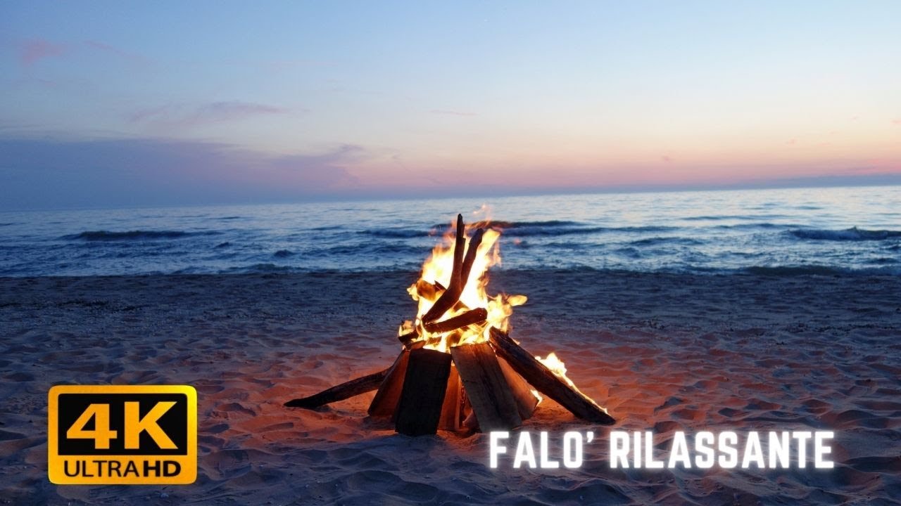 Fuoco rilassante 4k- RILASSATI con questo falò in 4k