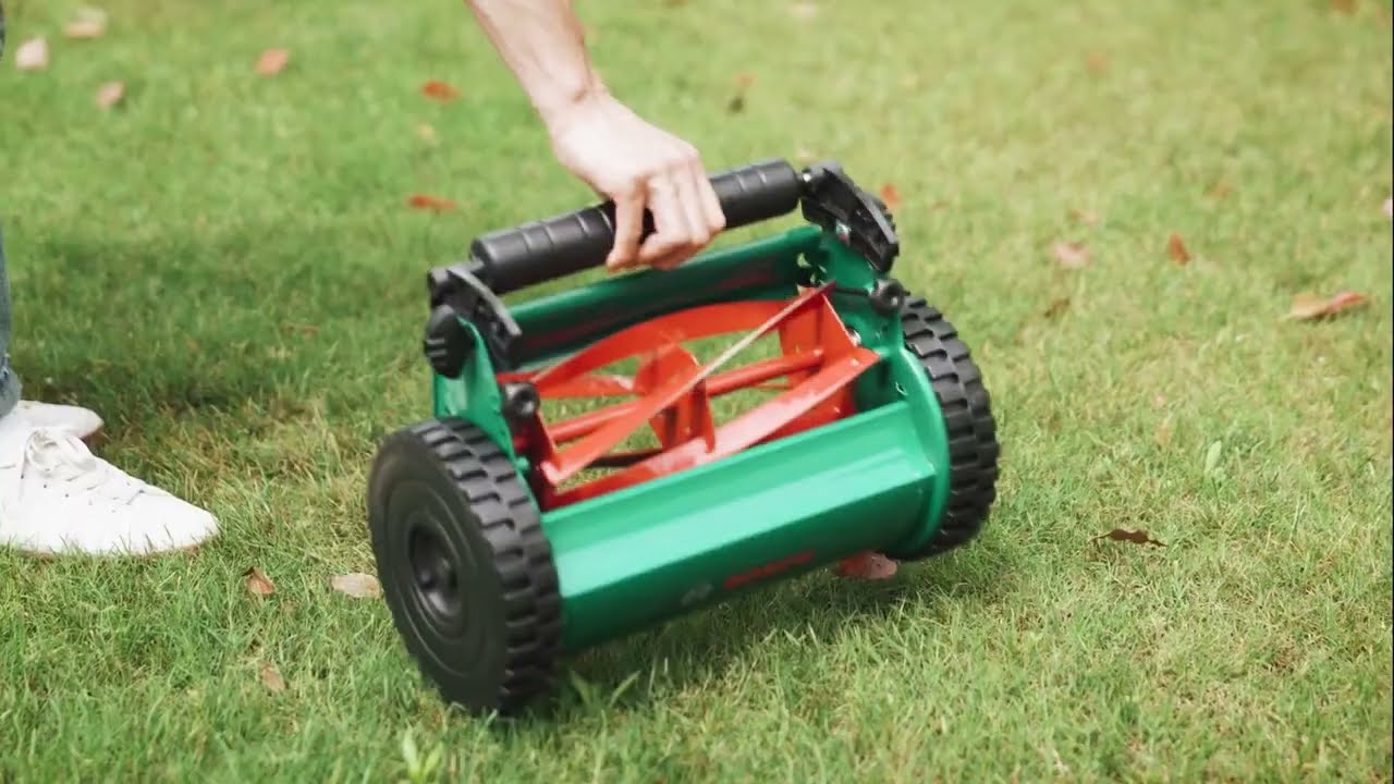 How to sharpen reel mower blades (Bosch AHM 38 G) 