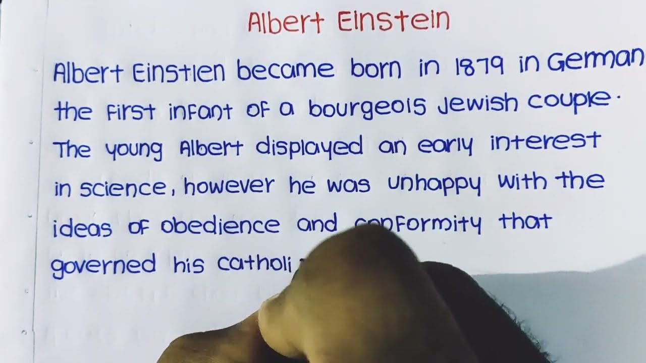 albert einstein essay 500 words