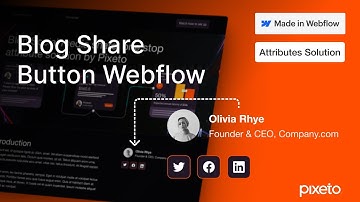 How to Add Social Sharing Buttons to your Blog Page in Webflow?