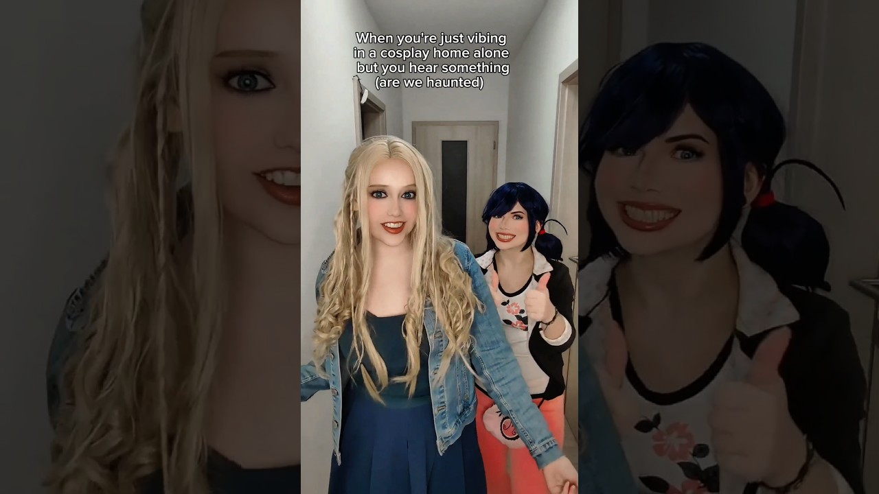 We're haunted | Sublime & Marinette @nikkihatsunecosplay | #miraculous #cosplay #shorts