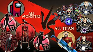 Shadow Fight 2 All Monsters Vs All Titan