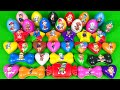 Rainbow eggs picking up paw patrol eggs from ocean waves with slime coloring  satisfying asmr