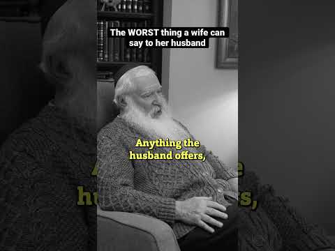 The Worst Thing A Wife Can Say To Her Husband. Rabbi Shorts Relationship Relationshipadvice