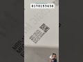 MRP. BATCH NUMBER EXPIRY DATE MANUFACTURING DATE BARCODE PRINTING #shorts #trending #barcodeprinter