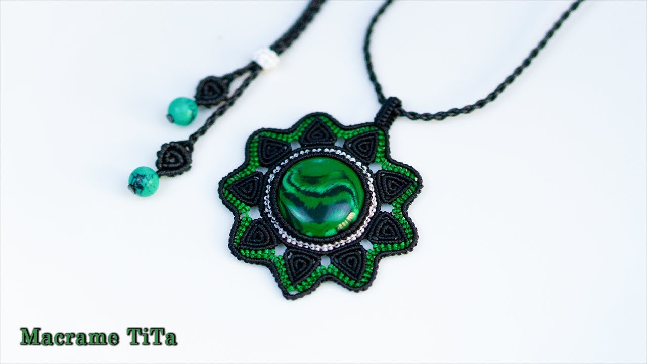 Macrame necklace tutorial: How to make macrame 
