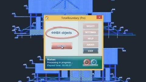 Generating outline of complex drawing in AutoCAD using TotalBoundary (Pro)