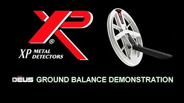 XP Deus Ground Balance Demonstration HF Elliptical coil